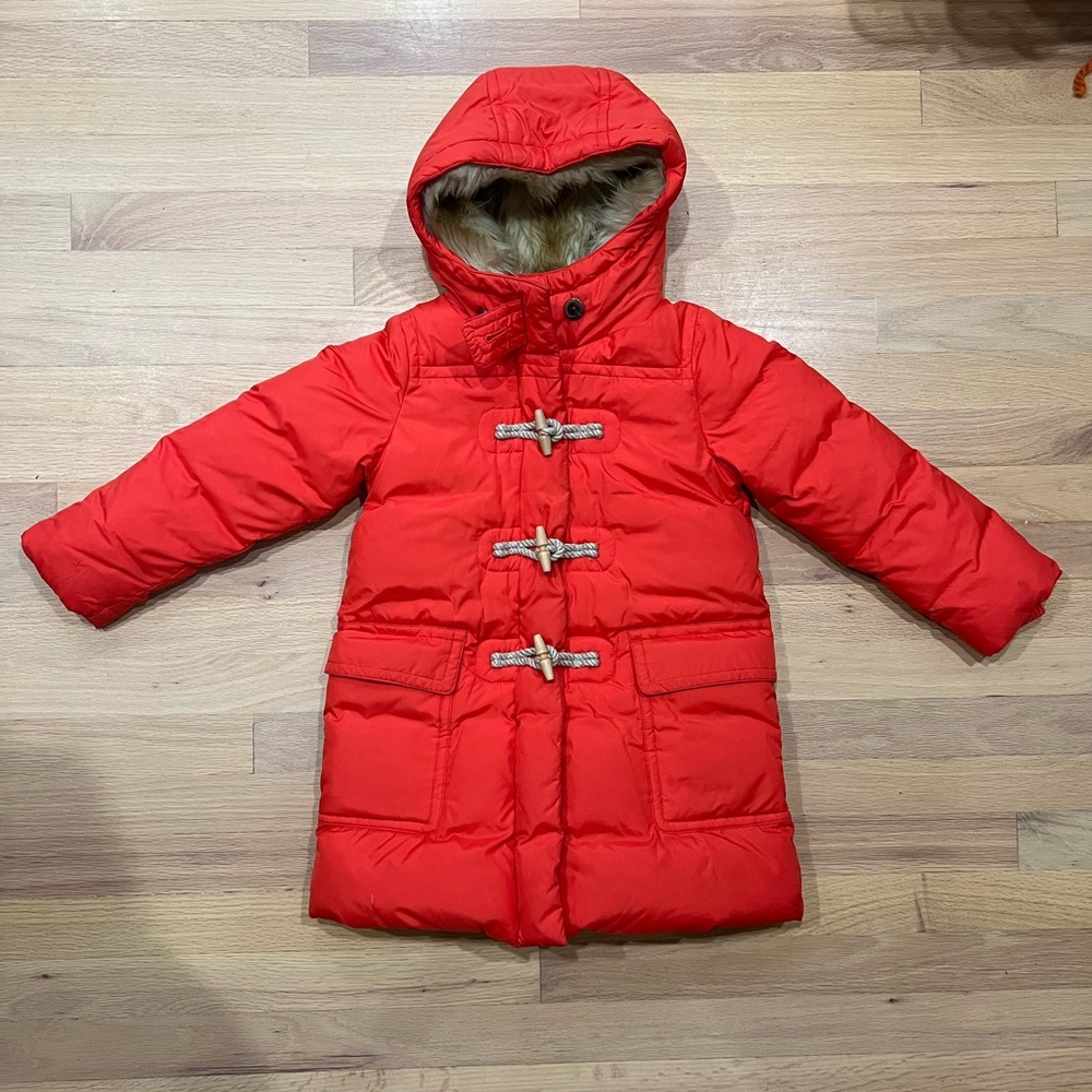 J.Crew Crewcuts Kids Orange Puffer Jacket